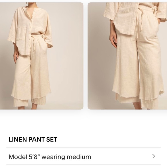 Linen co-ord set - Picture 1 of 3